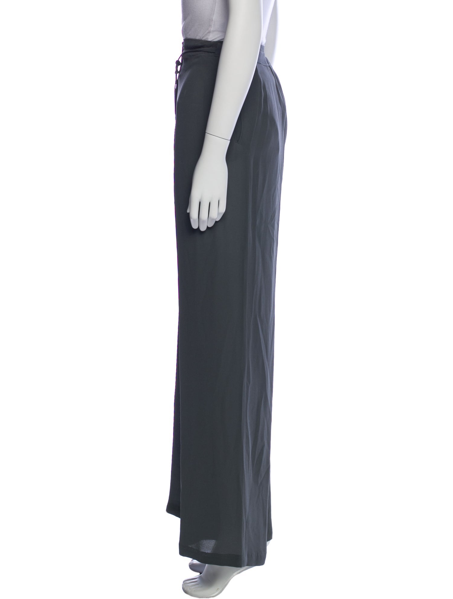 Giorgio Armani Silk Wide Leg Pants