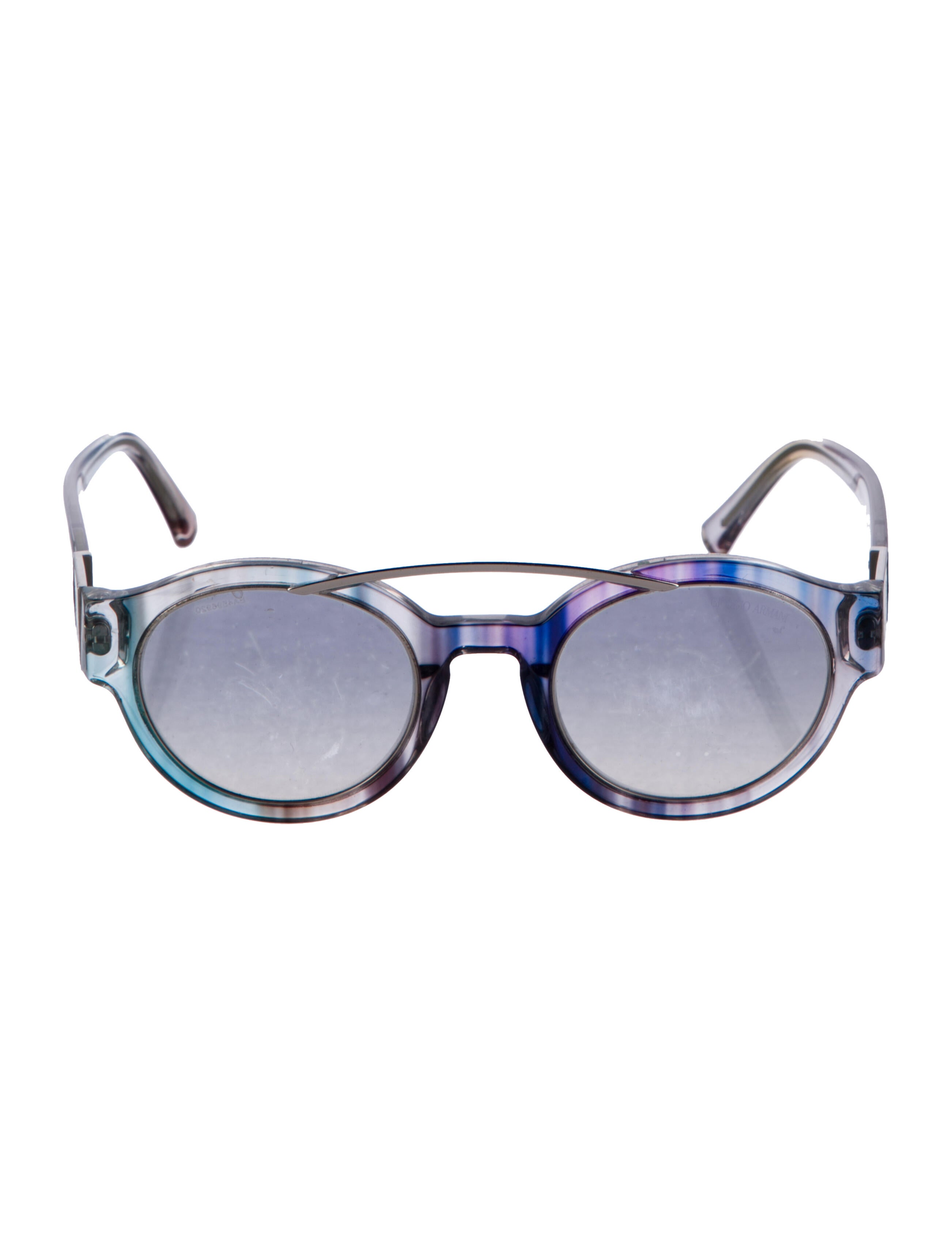 Giorgio Armani Round Gradient Sunglasses