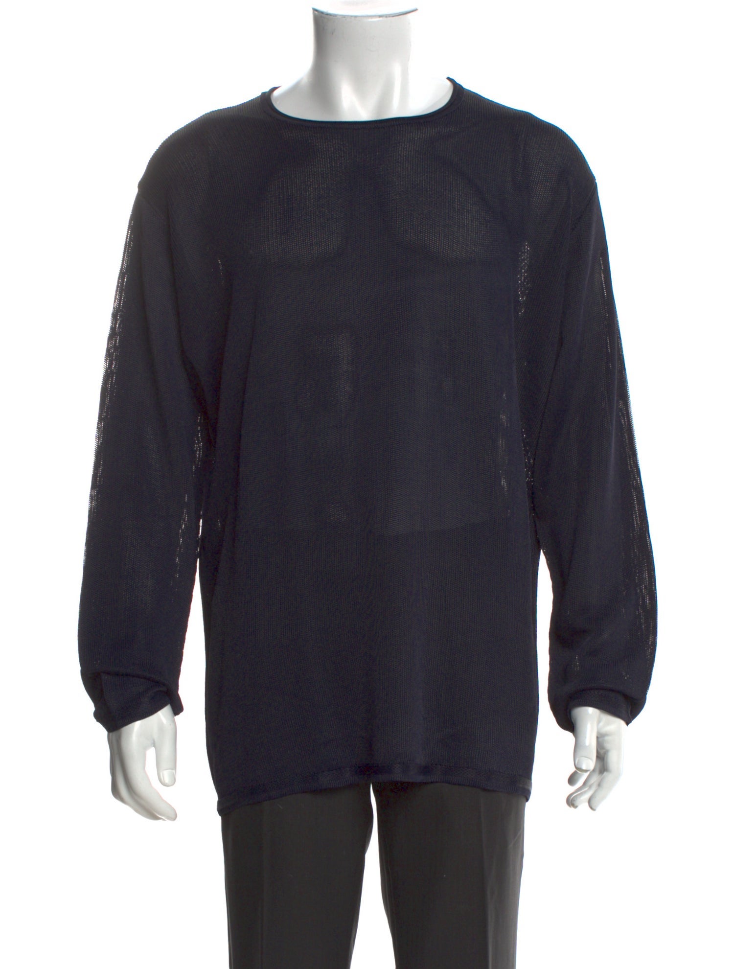 Giorgio Armani Crew Neck Long Sleeve Pullover
