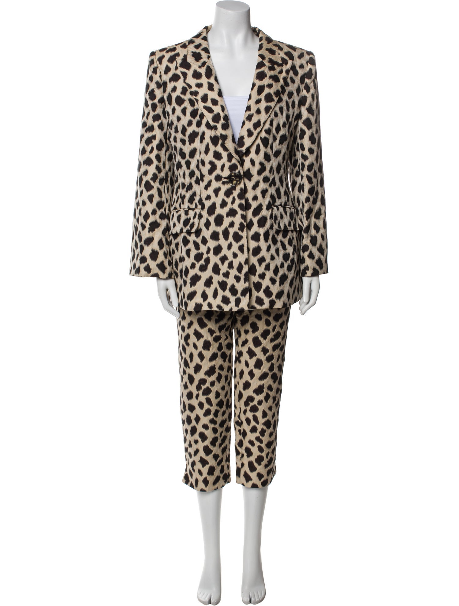 Giorgio Armani Animal Print Pant Set