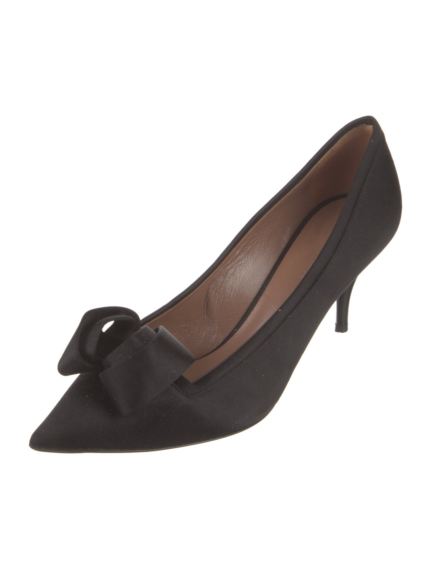 Giorgio Armani Satin Bow Accents Pumps