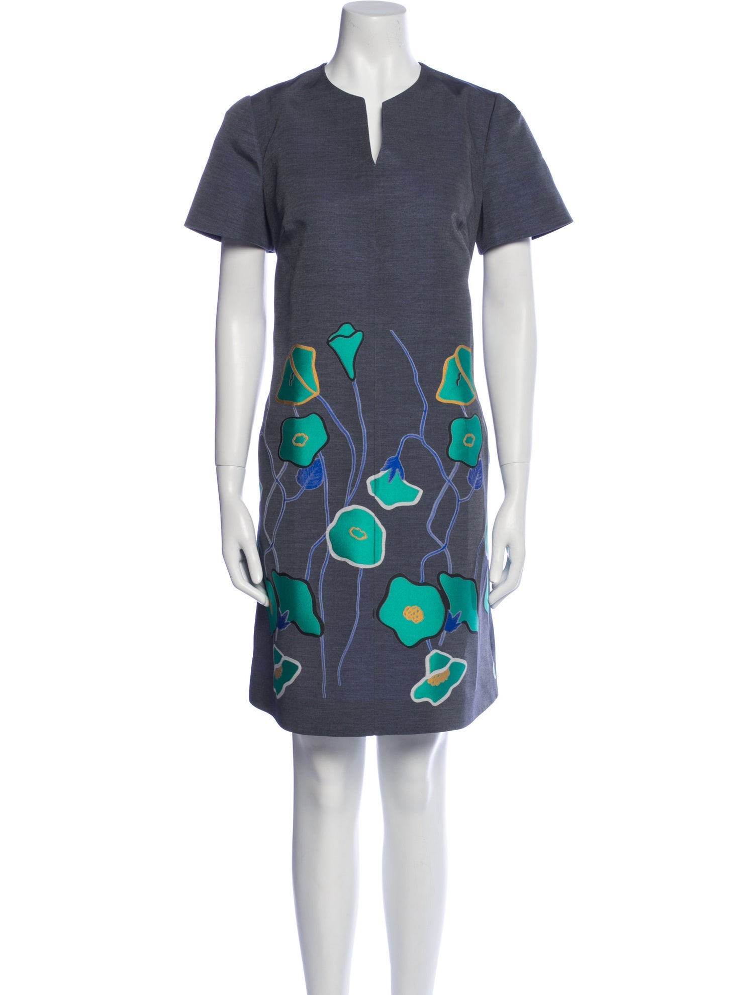 Giorgio Armani Printed Knee-Length Dress