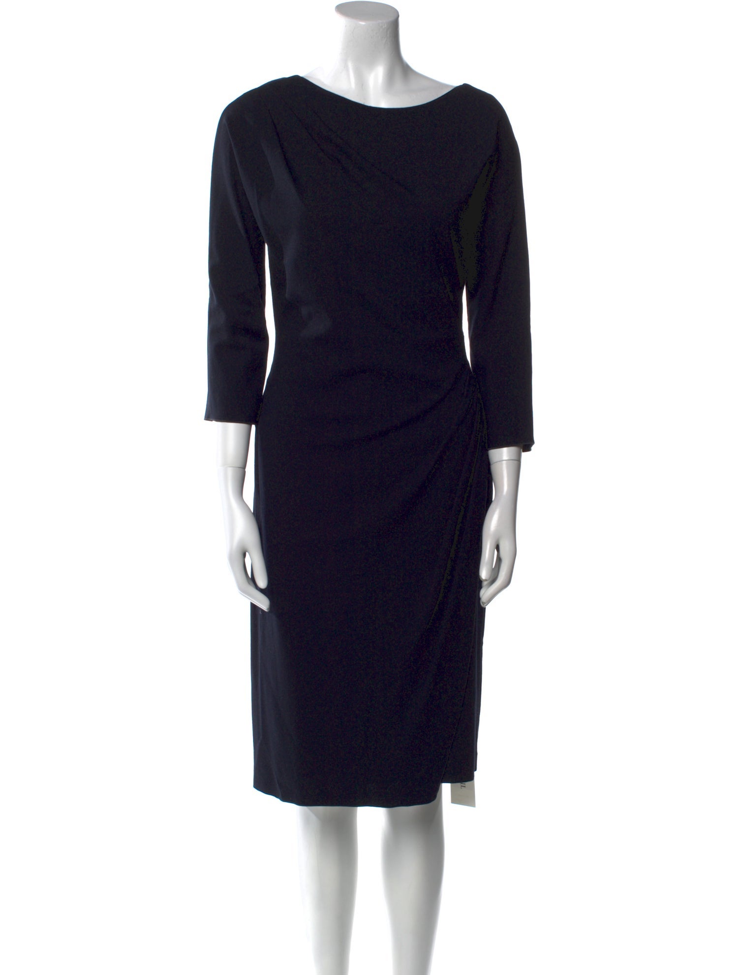 Giorgio Armani Bateau Neckline Knee-Length Dress