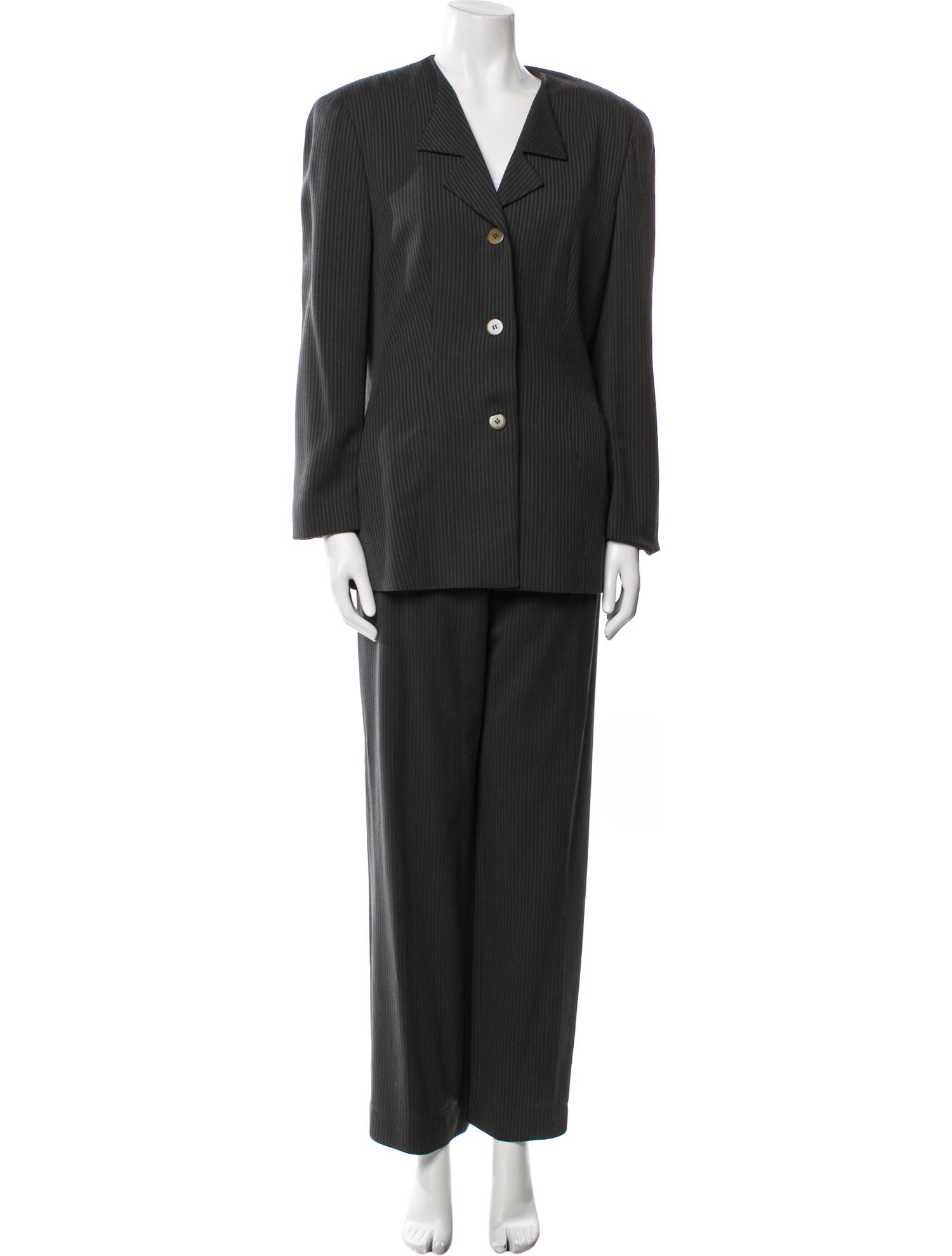 Giorgio Armani Wool Striped Pantsuit