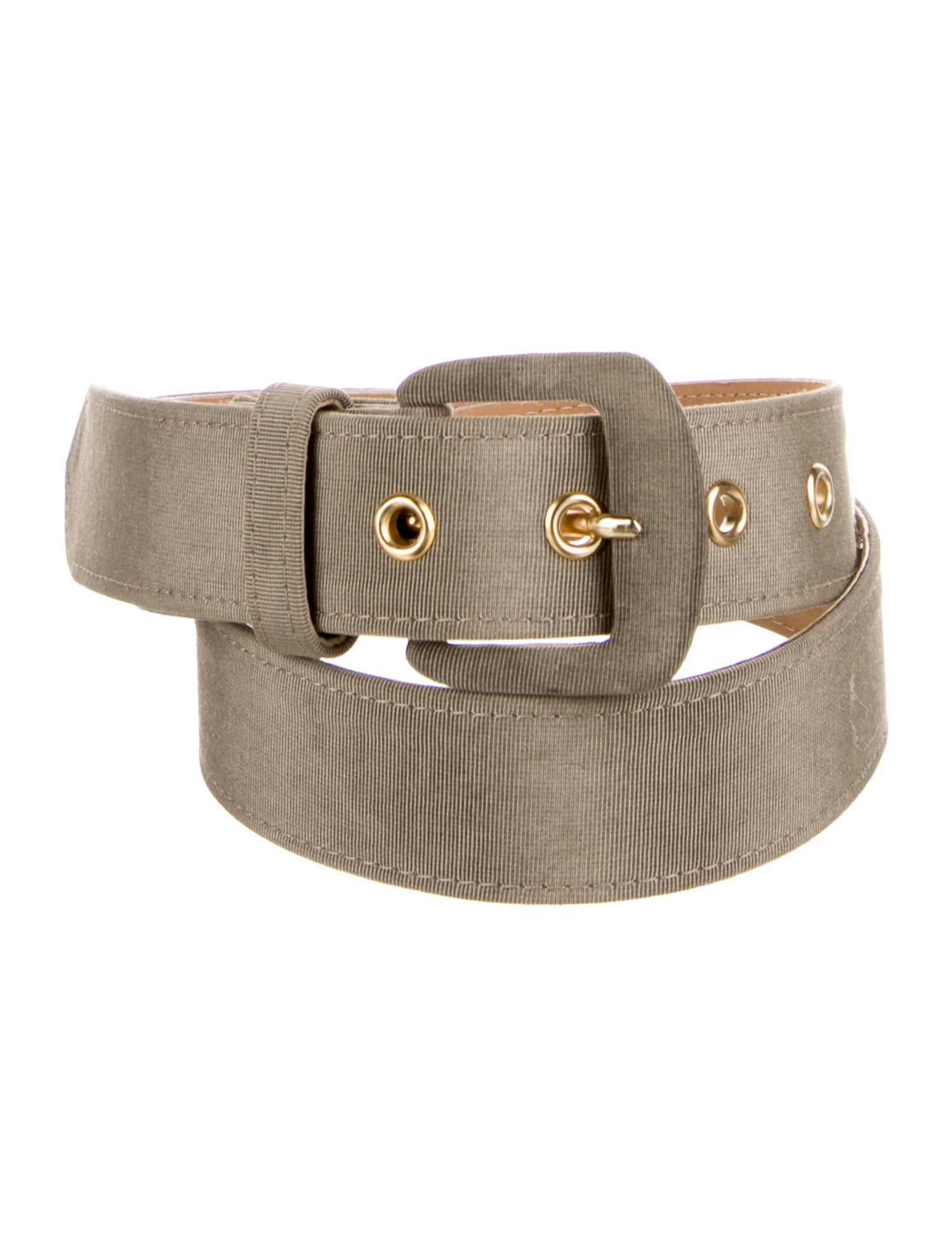 Giorgio Armani Leather Trim Embellishment Belt