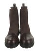 Giorgio Armani Leather Rain Boots