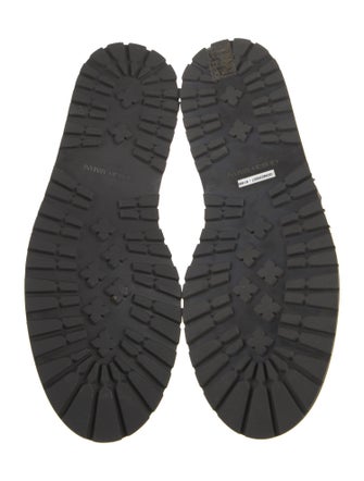 Giorgio Armani Leather Rain Boots