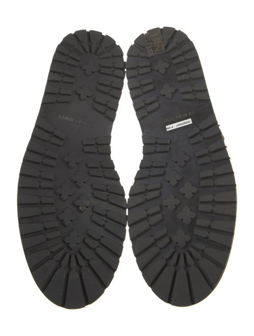 Giorgio Armani Leather Rain Boots