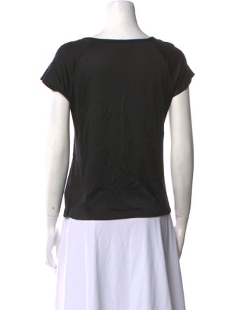 Giorgio Armani Silk Square Neckline Top