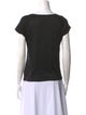 Giorgio Armani Silk Square Neckline Top