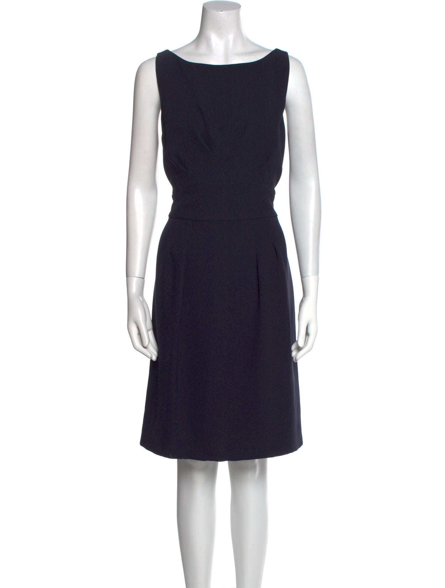 Giorgio Armani Bateau Neckline Knee-Length Dress