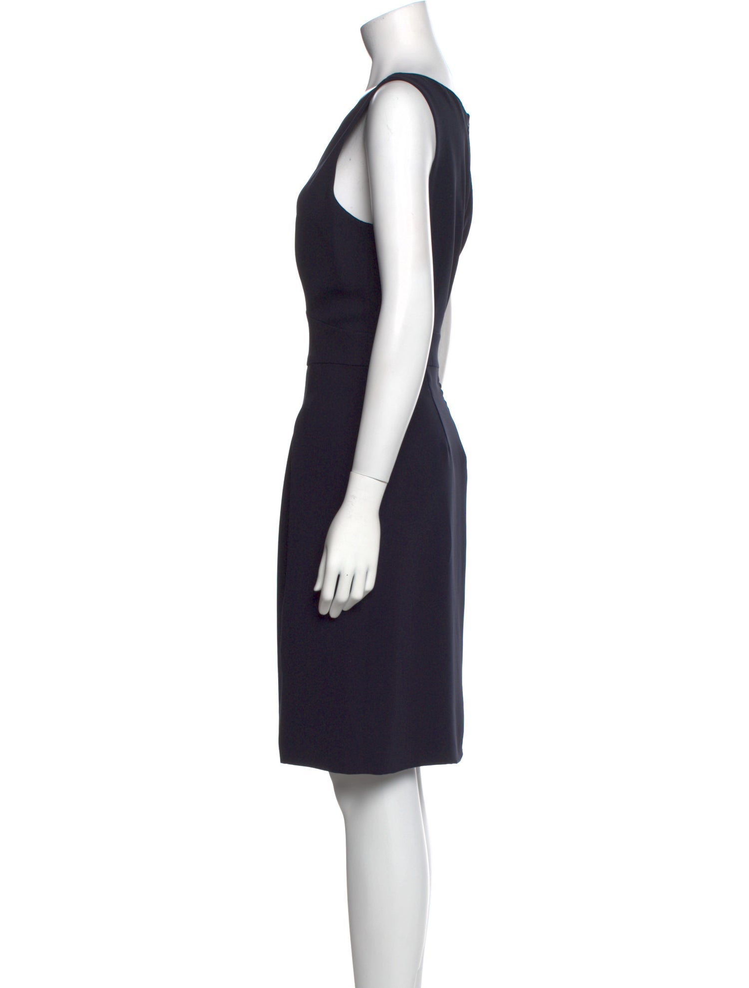 Giorgio Armani Bateau Neckline Knee-Length Dress