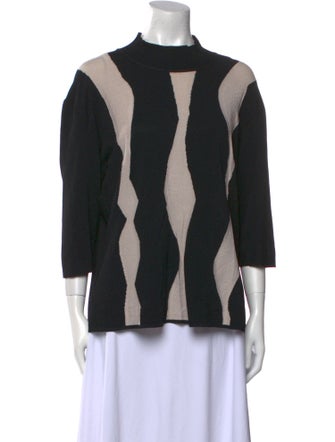 Giorgio Armani Printed Mock Neck Tunic