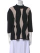 Giorgio Armani Printed Mock Neck Tunic