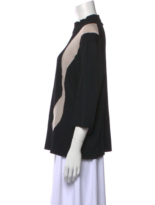 Giorgio Armani Printed Mock Neck Tunic