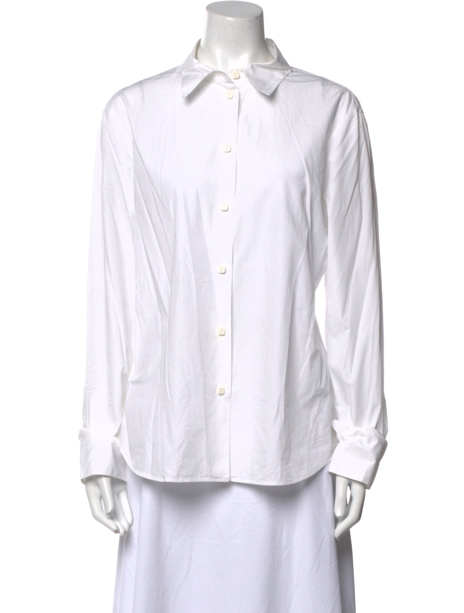 Giorgio Armani Long Sleeve Button-Up Top