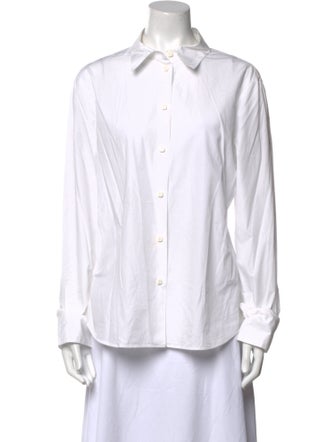Giorgio Armani Long Sleeve Button-Up Top