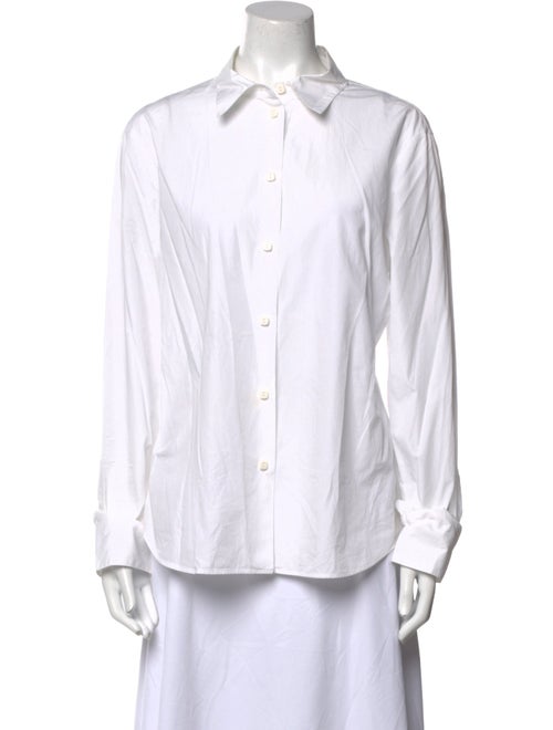 Giorgio Armani Long Sleeve Button-Up Top