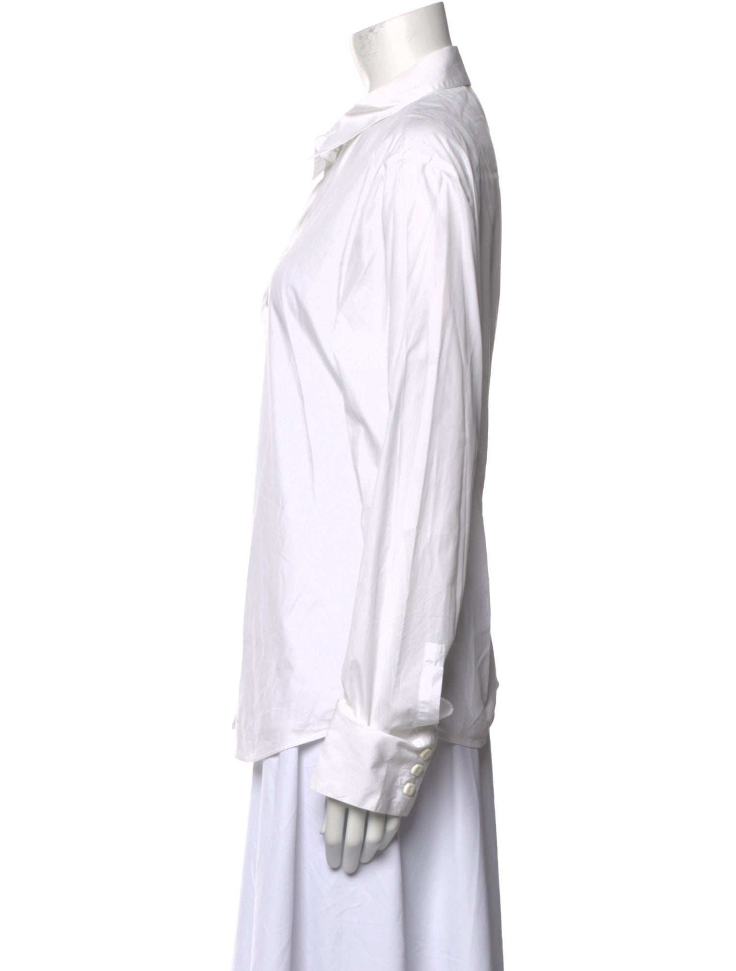 Giorgio Armani Long Sleeve Button-Up Top