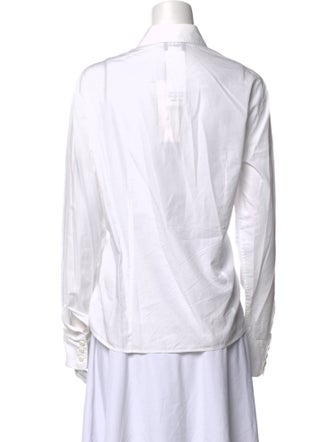 Giorgio Armani Long Sleeve Button-Up Top