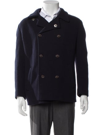 Giorgio Armani Virgin Wool Peacoat