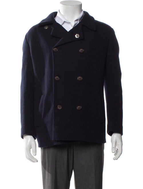 Giorgio Armani Virgin Wool Peacoat