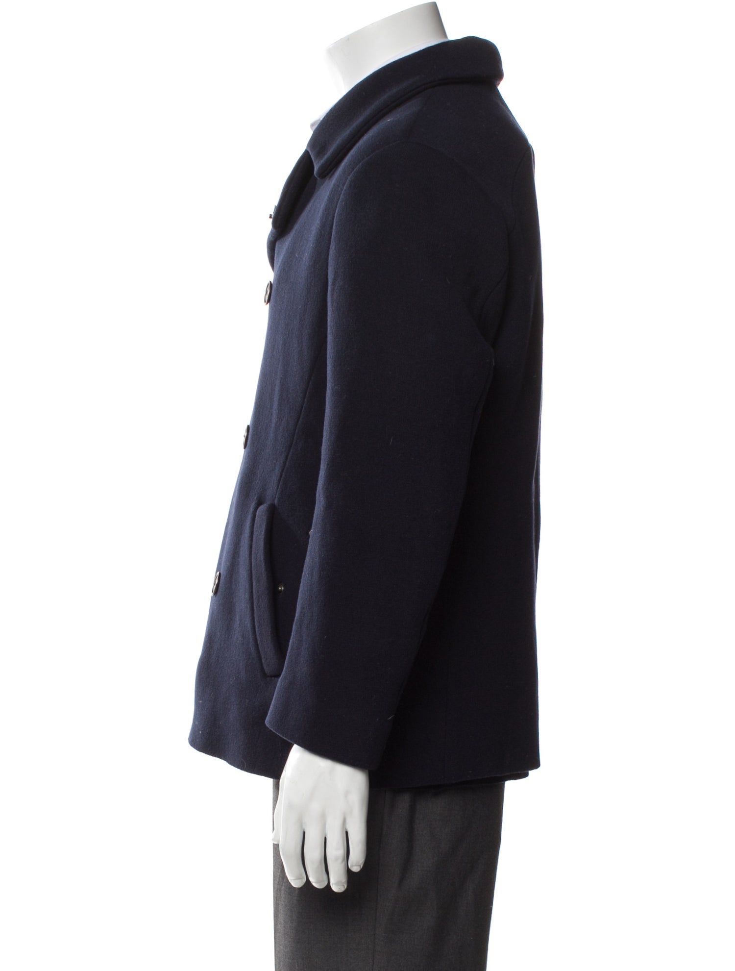 Giorgio Armani Virgin Wool Peacoat