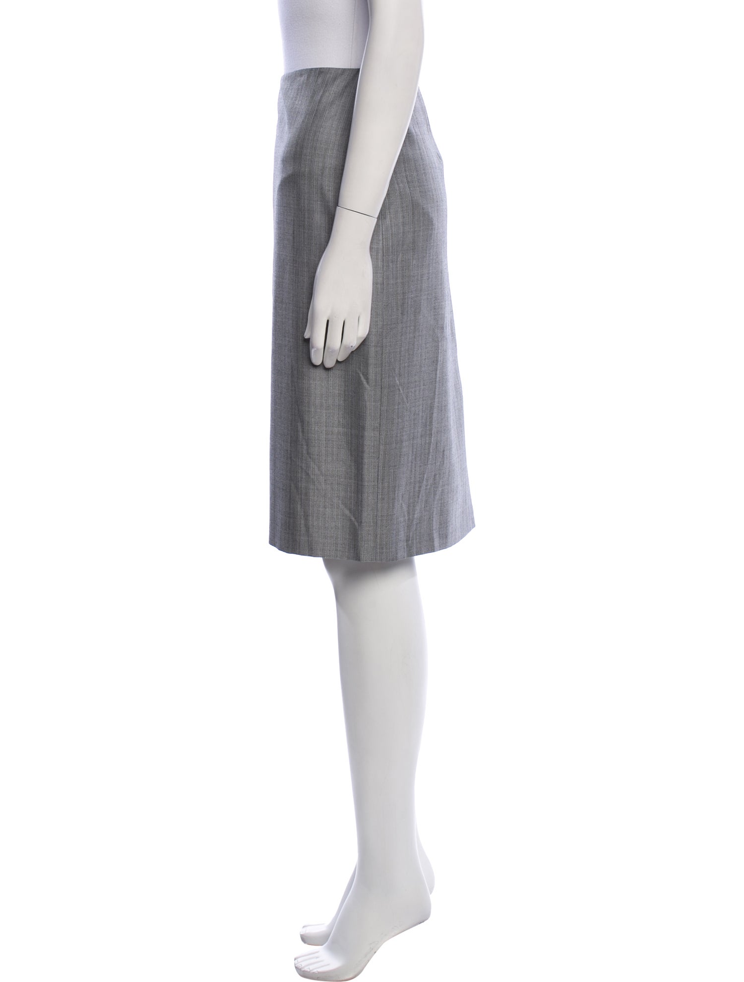 Giorgio Armani Virgin Wool Knee-Length Skirt