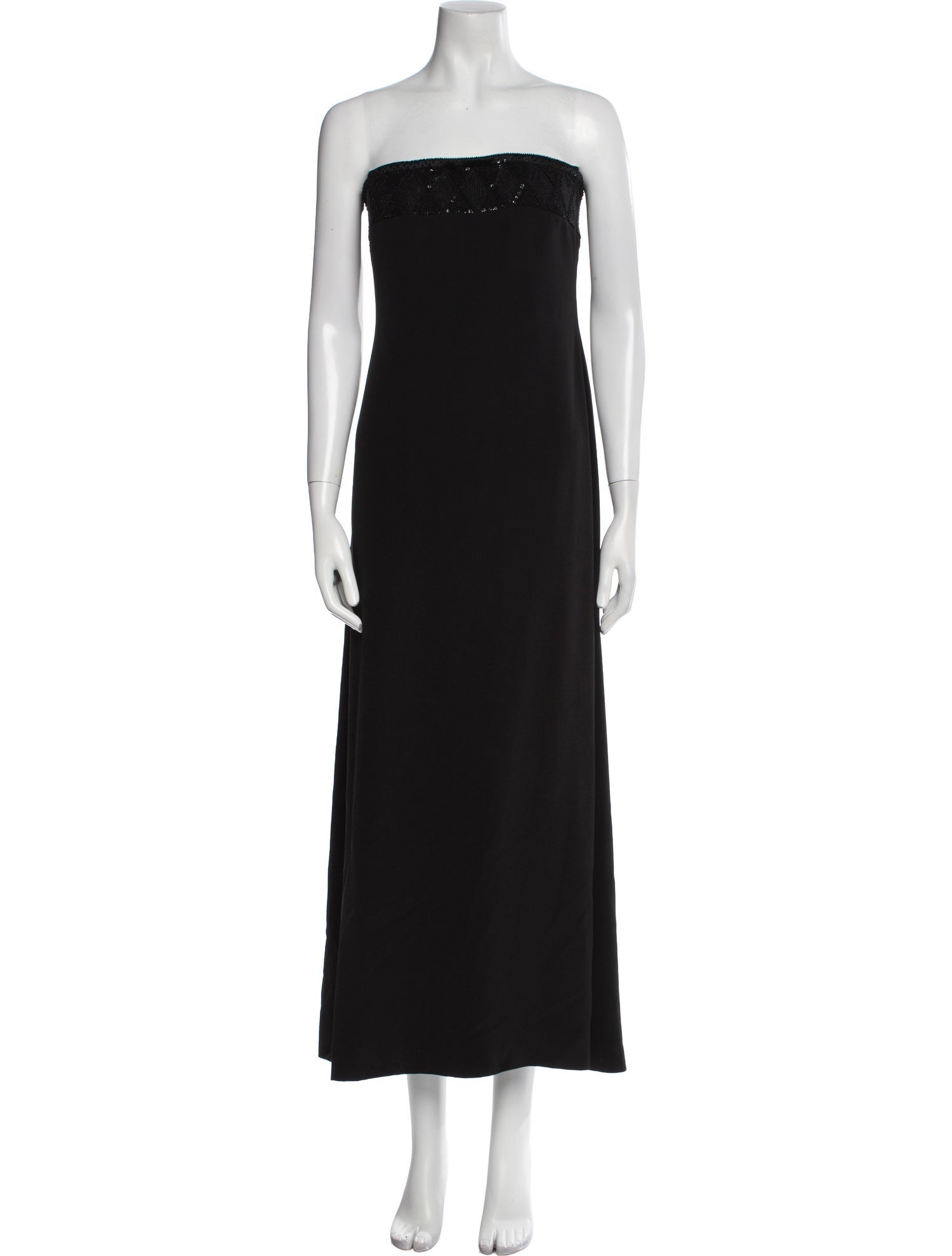 Giorgio Armani Strapless Midi Length Dress