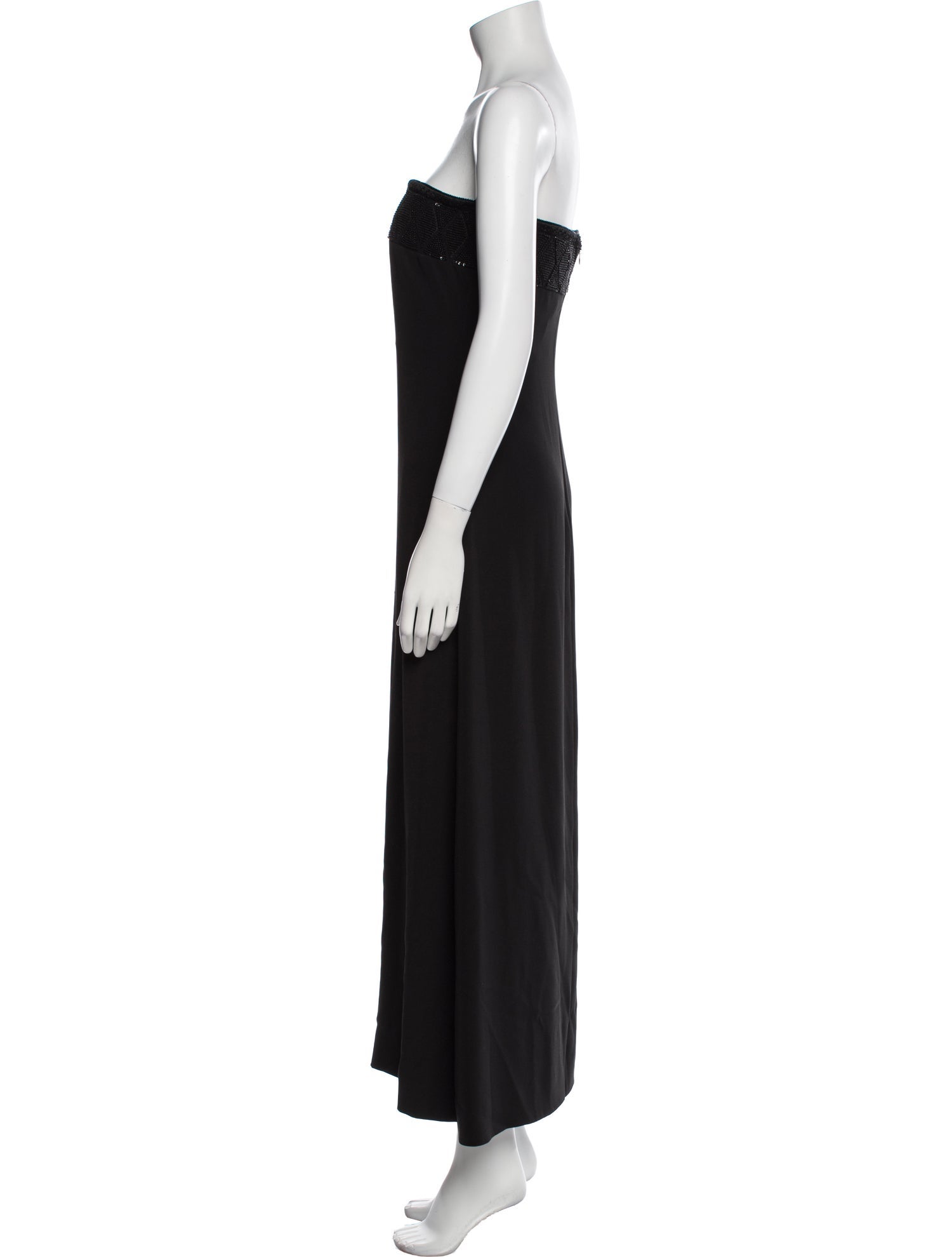 Giorgio Armani Strapless Midi Length Dress