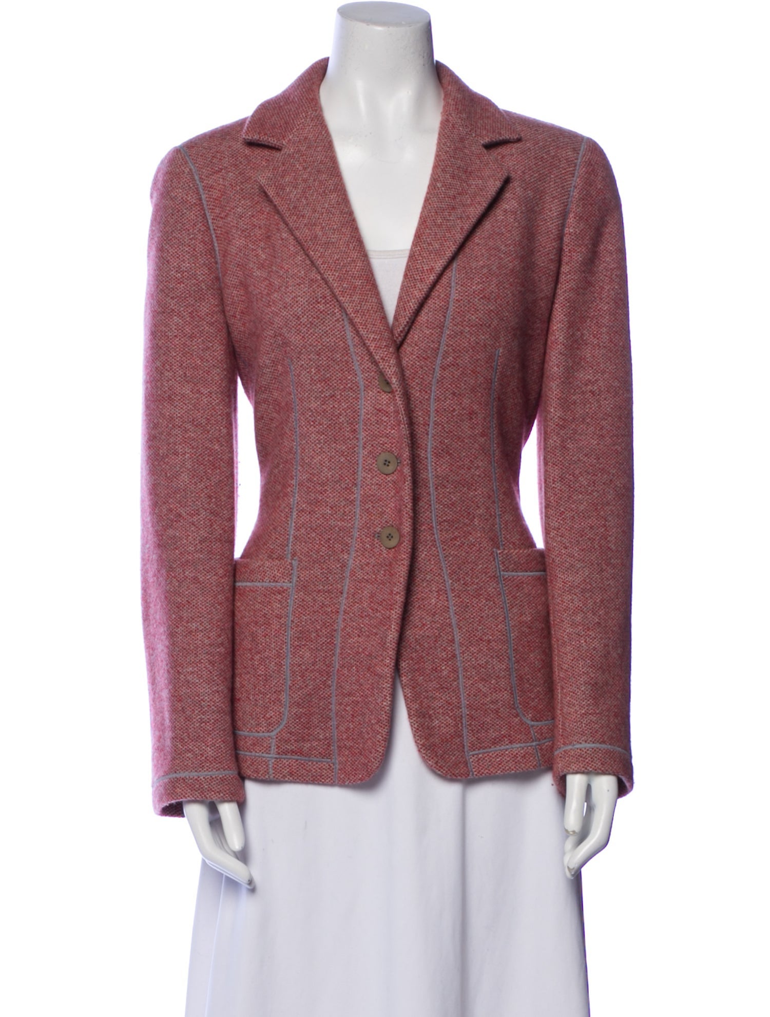 Giorgio Armani Wool Printed Blazer