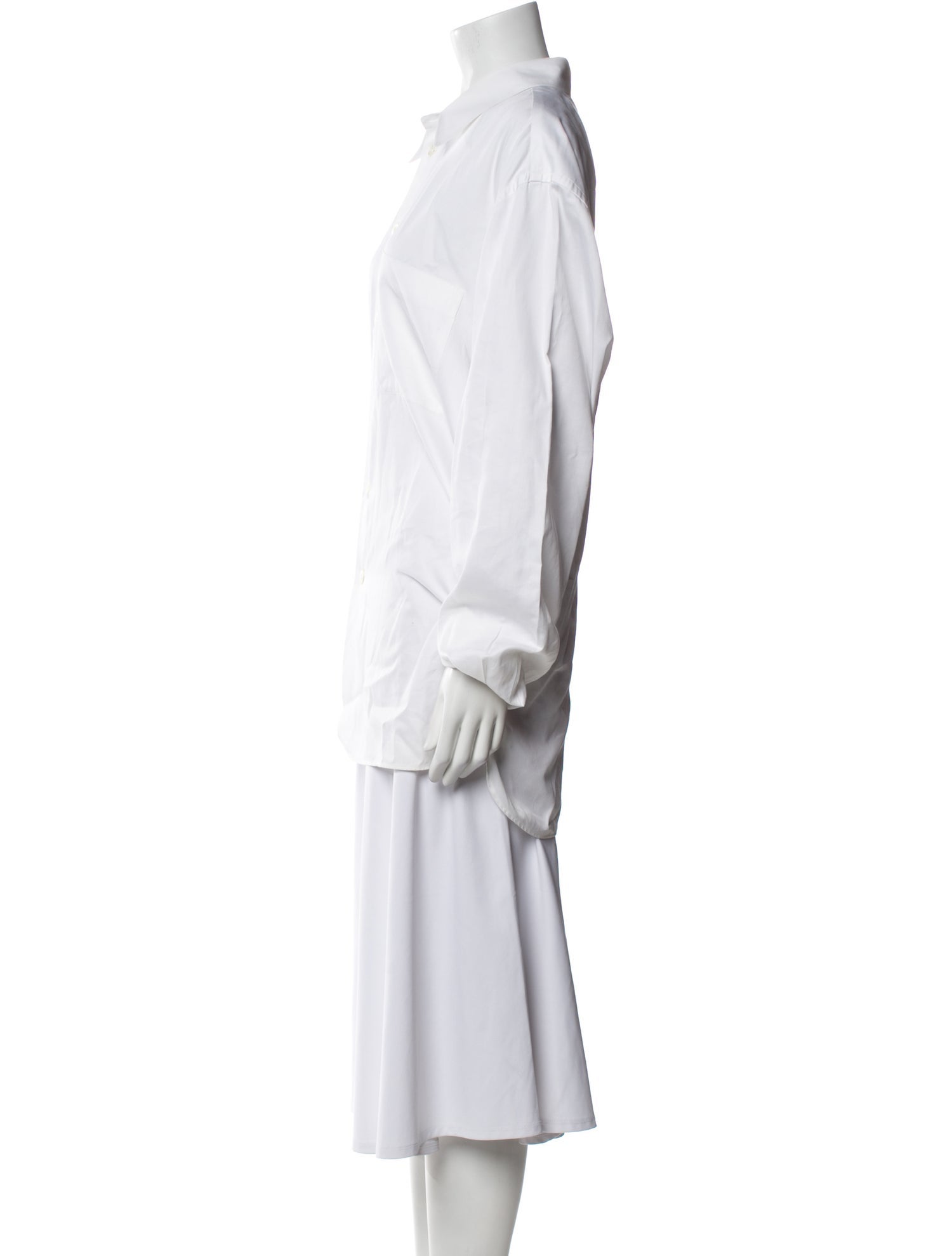 Giorgio Armani Long Sleeve Button-Up Top