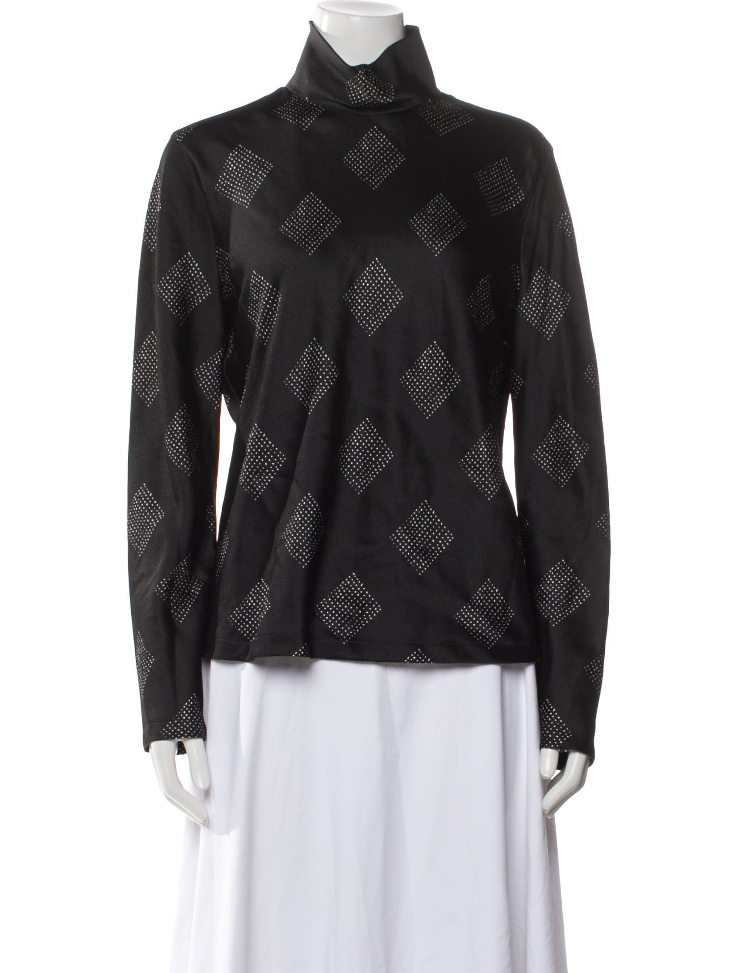 Giorgio Armani Silk Printed Button-Up Top