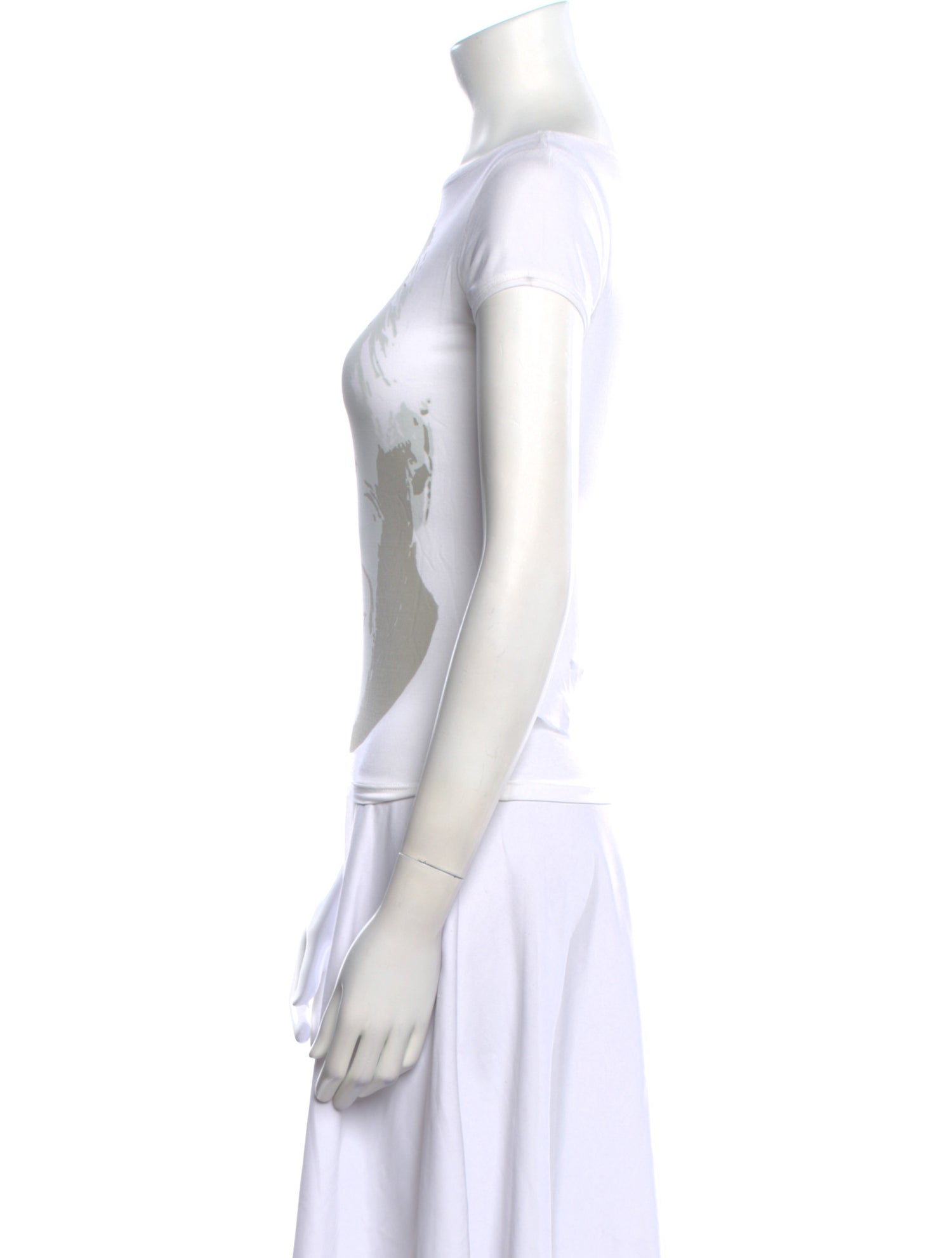 Giorgio Armani Graphic Print Scoop Neck T-Shirt