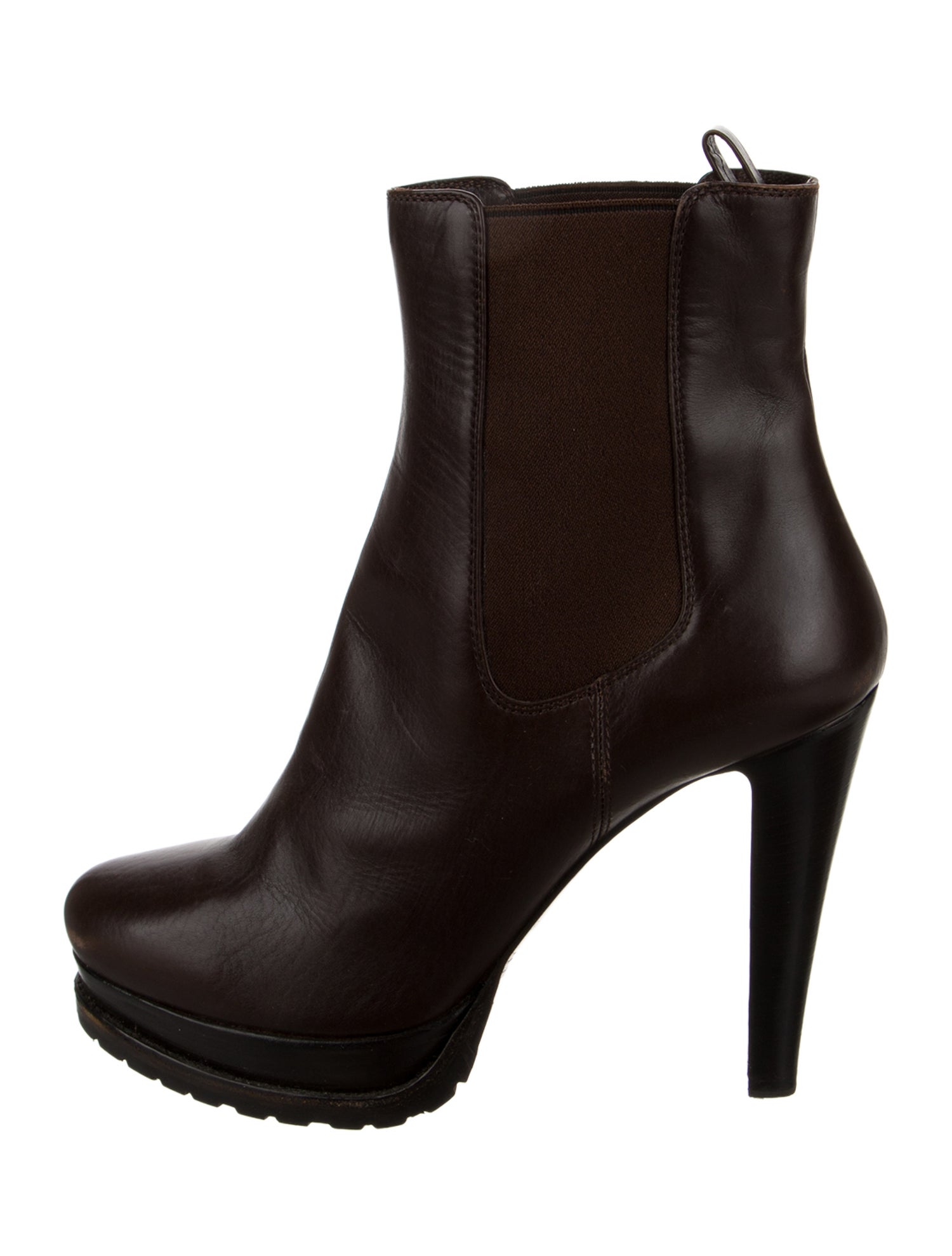 Giorgio Armani Leather Chelsea Boots