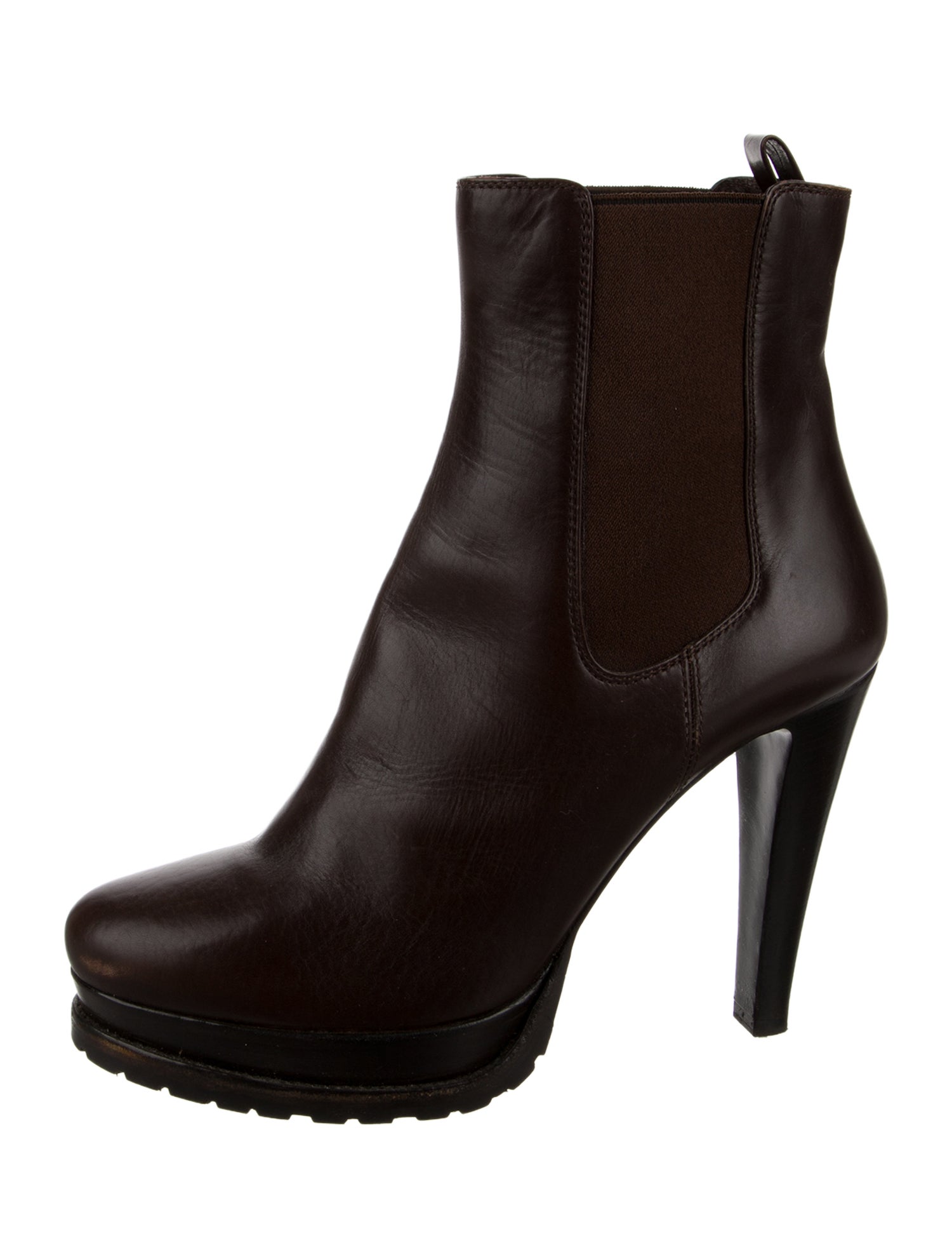 Giorgio Armani Leather Chelsea Boots