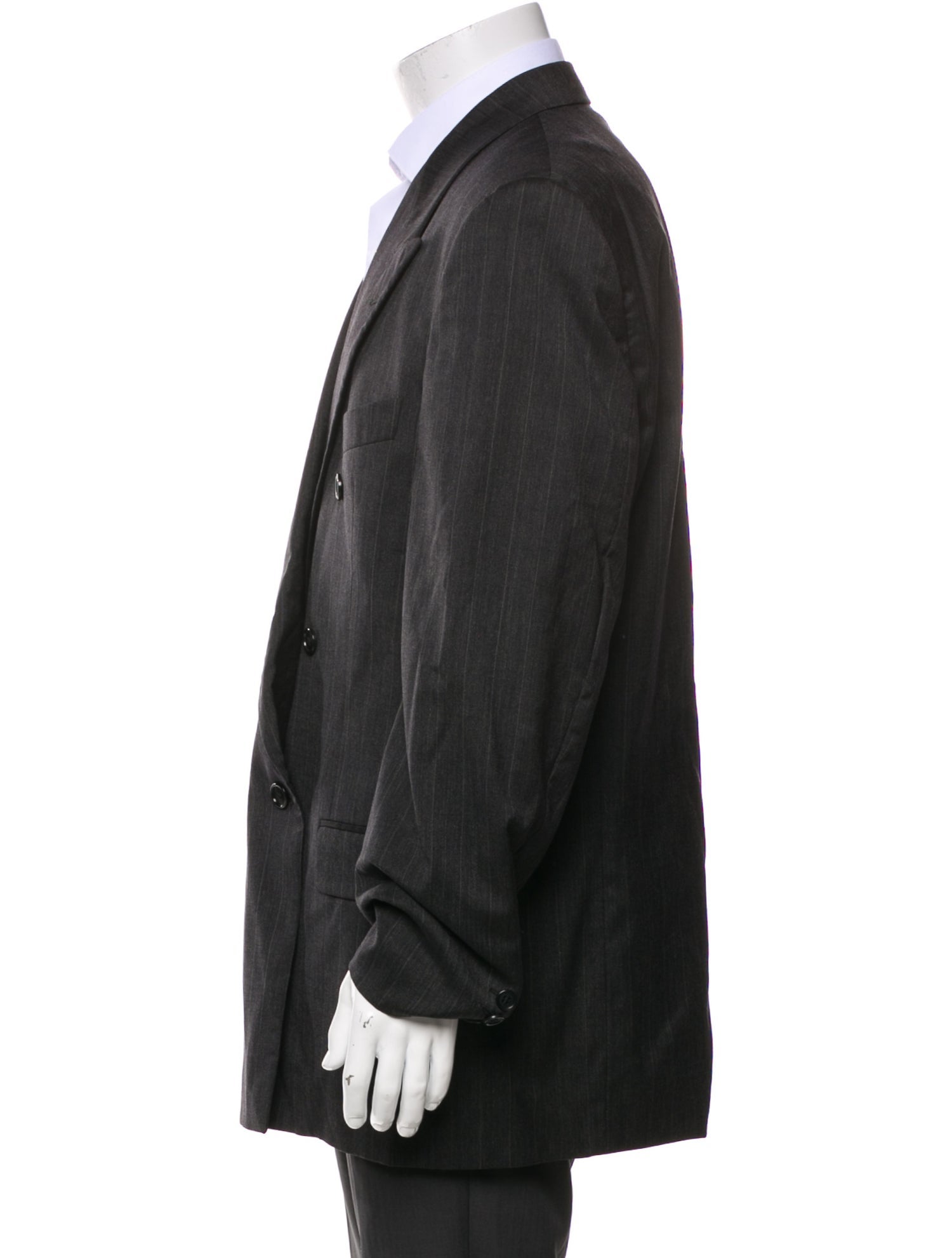 Giorgio Armani Virgin Wool Striped Blazer