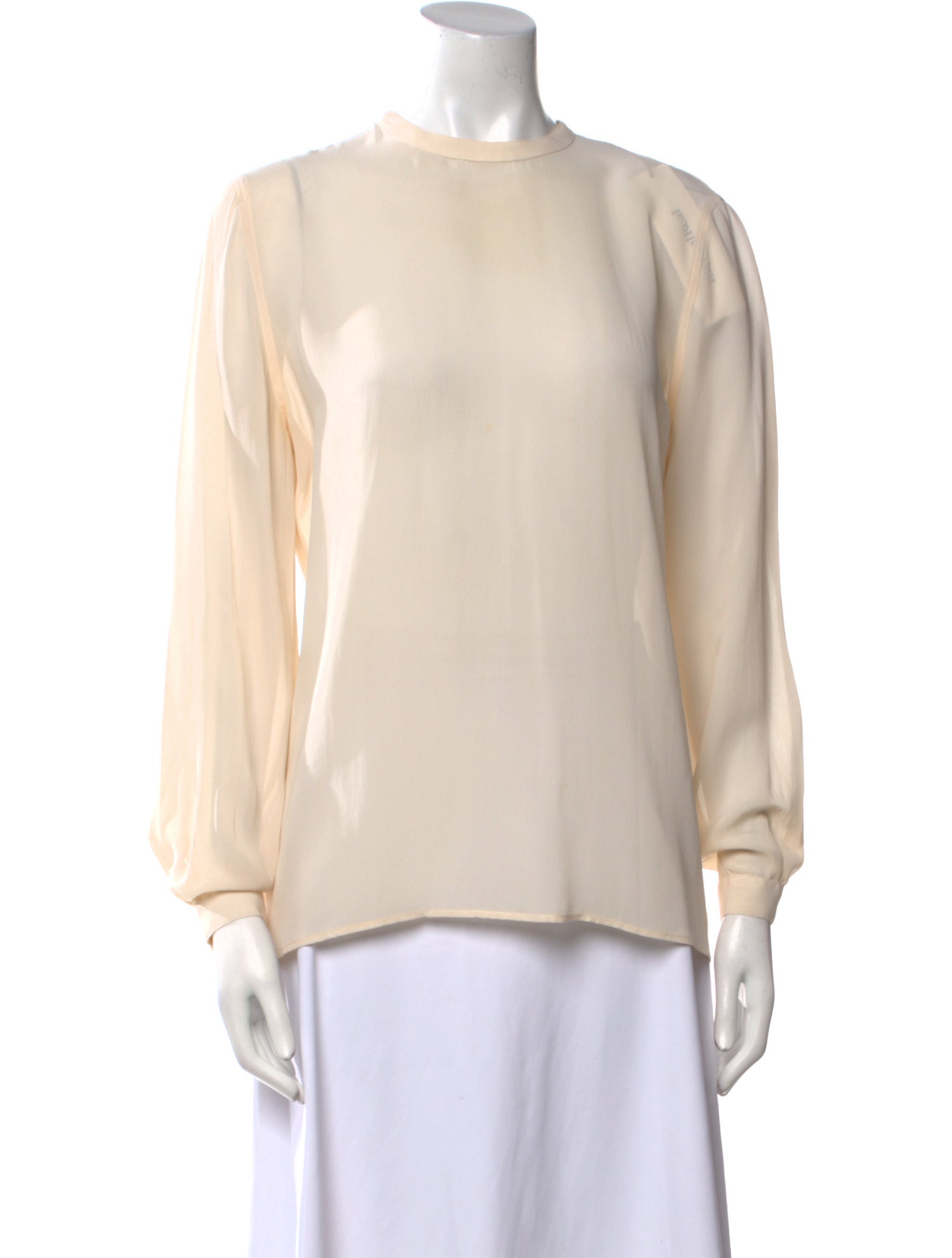 Giorgio Armani Crew Neck Long Sleeve Blouse
