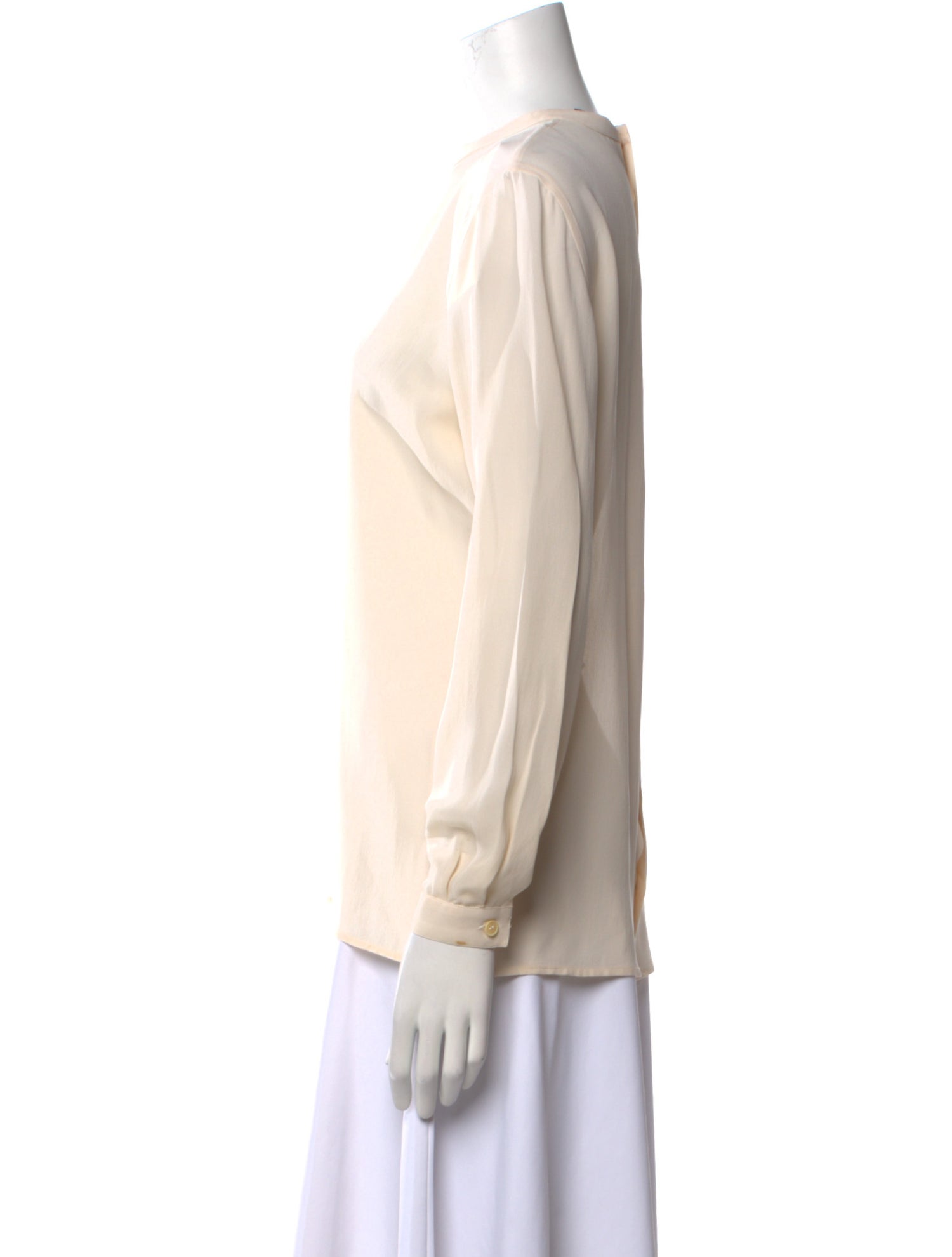 Giorgio Armani Crew Neck Long Sleeve Blouse