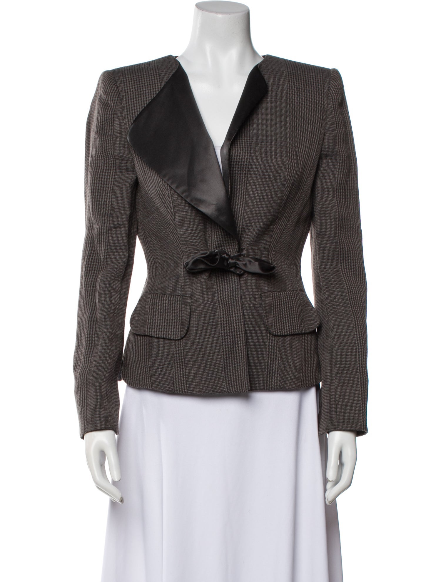 Giorgio Armani Silk Tweed Pattern Evening Jacket