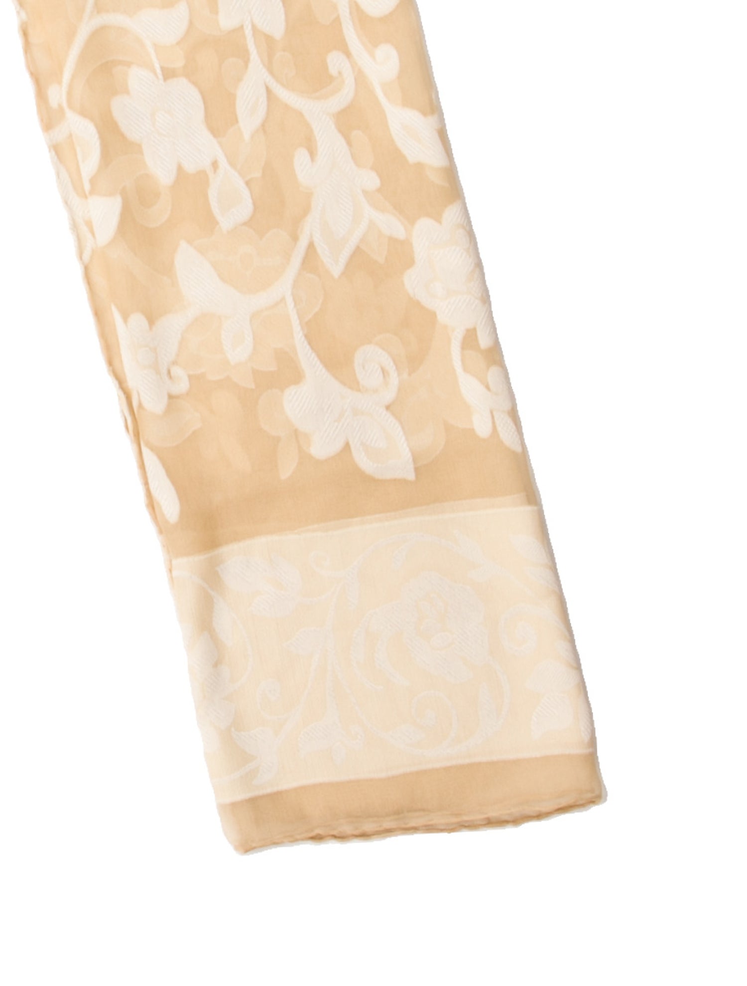 Giorgio Armani Silk Floral Print Scarf