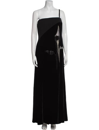 Giorgio Armani One-Shoulder Long Dress