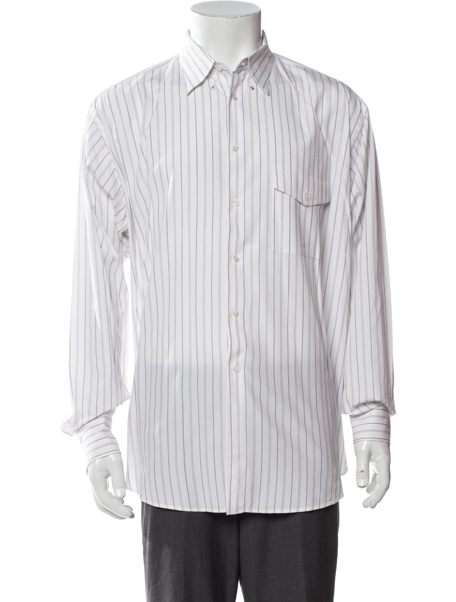 Giorgio Armani Striped Long Sleeve Shirt