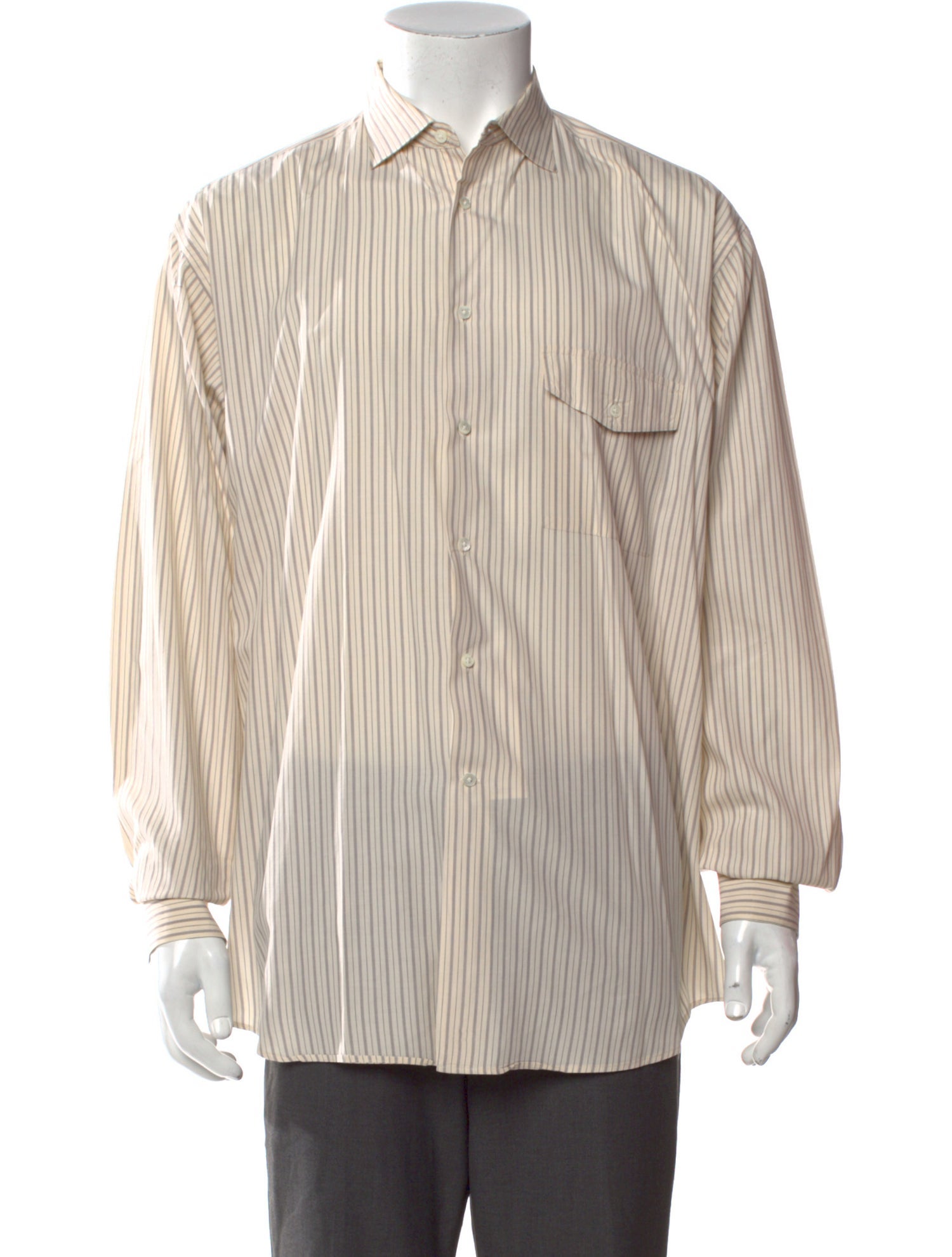 Giorgio Armani Striped Long Sleeve Shirt