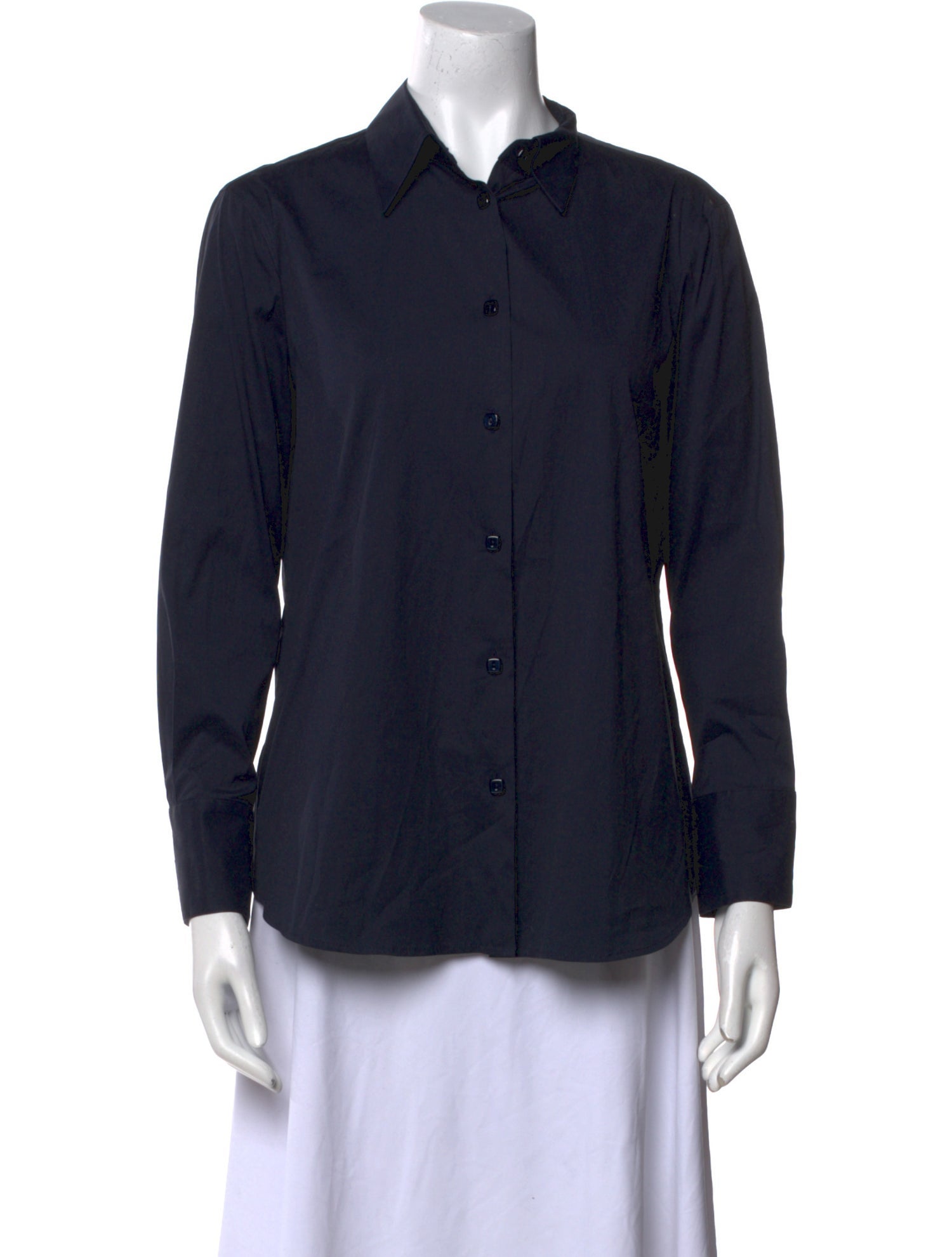 Giorgio Armani Long Sleeve Button-Up Top