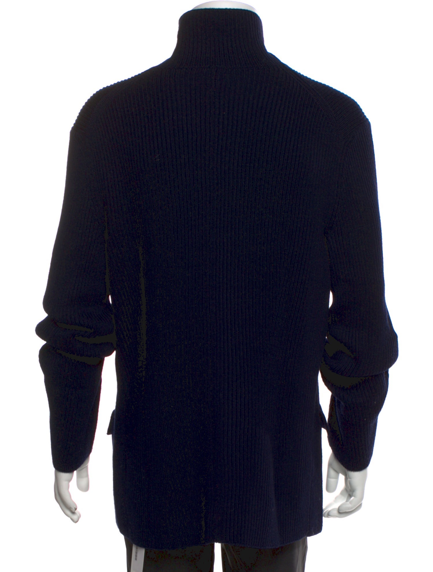 Giorgio Armani Virgin Wool Mock Neck Cardigan