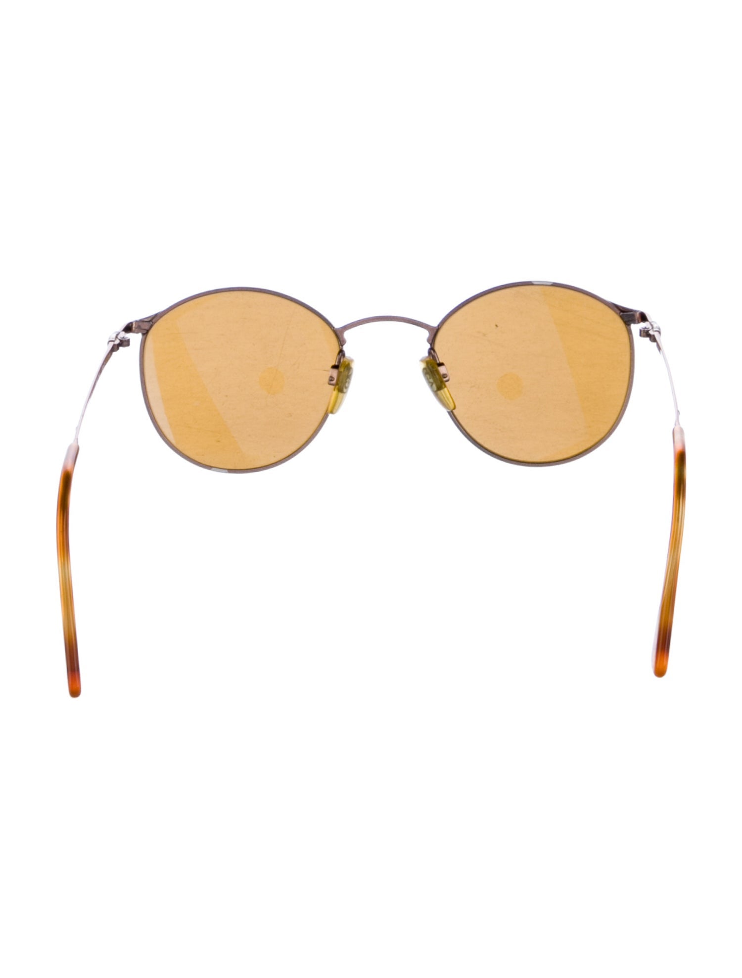 Giorgio Armani Round Mirrored Sunglasses