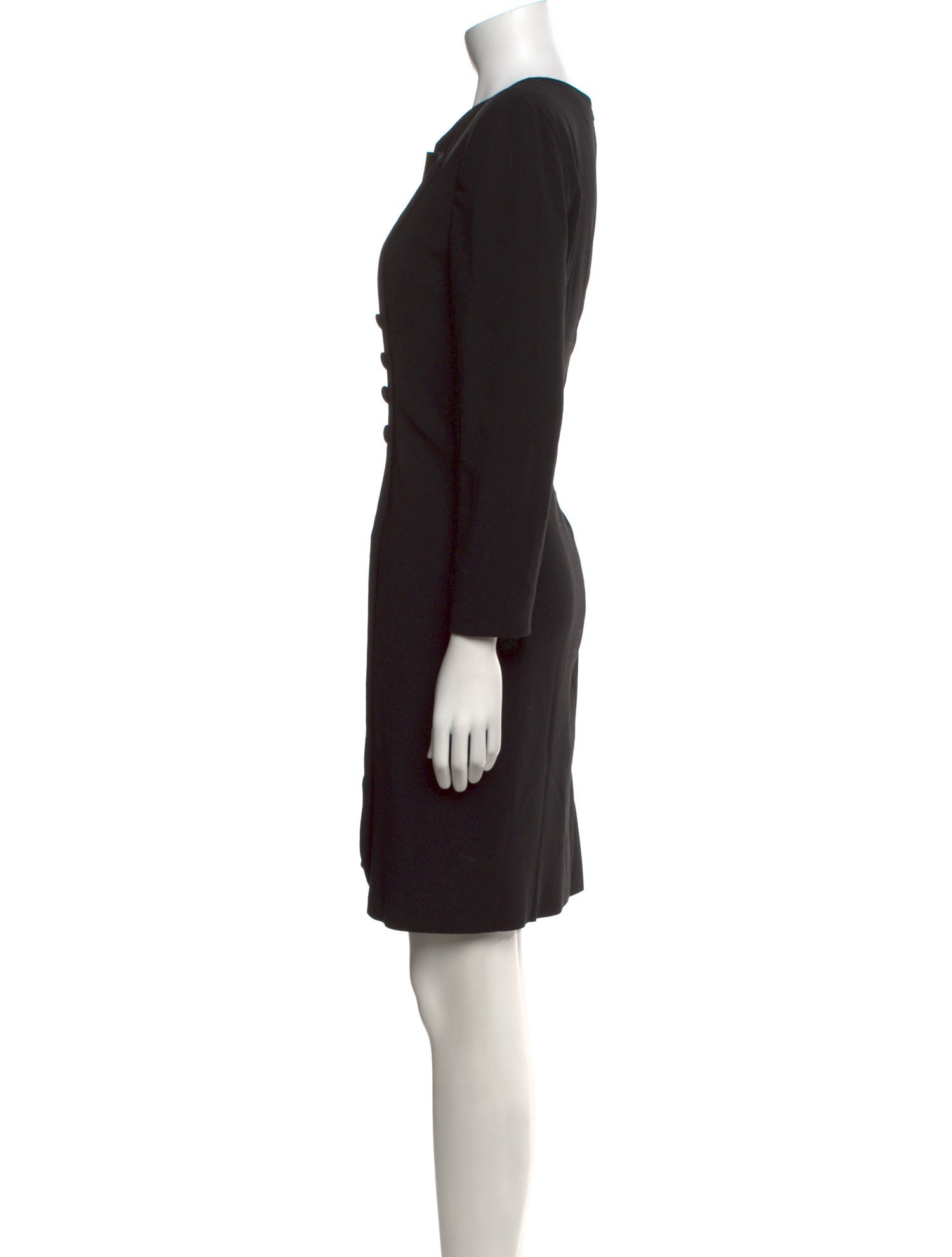 Giorgio Armani Scoop Neck Knee-Length Dress