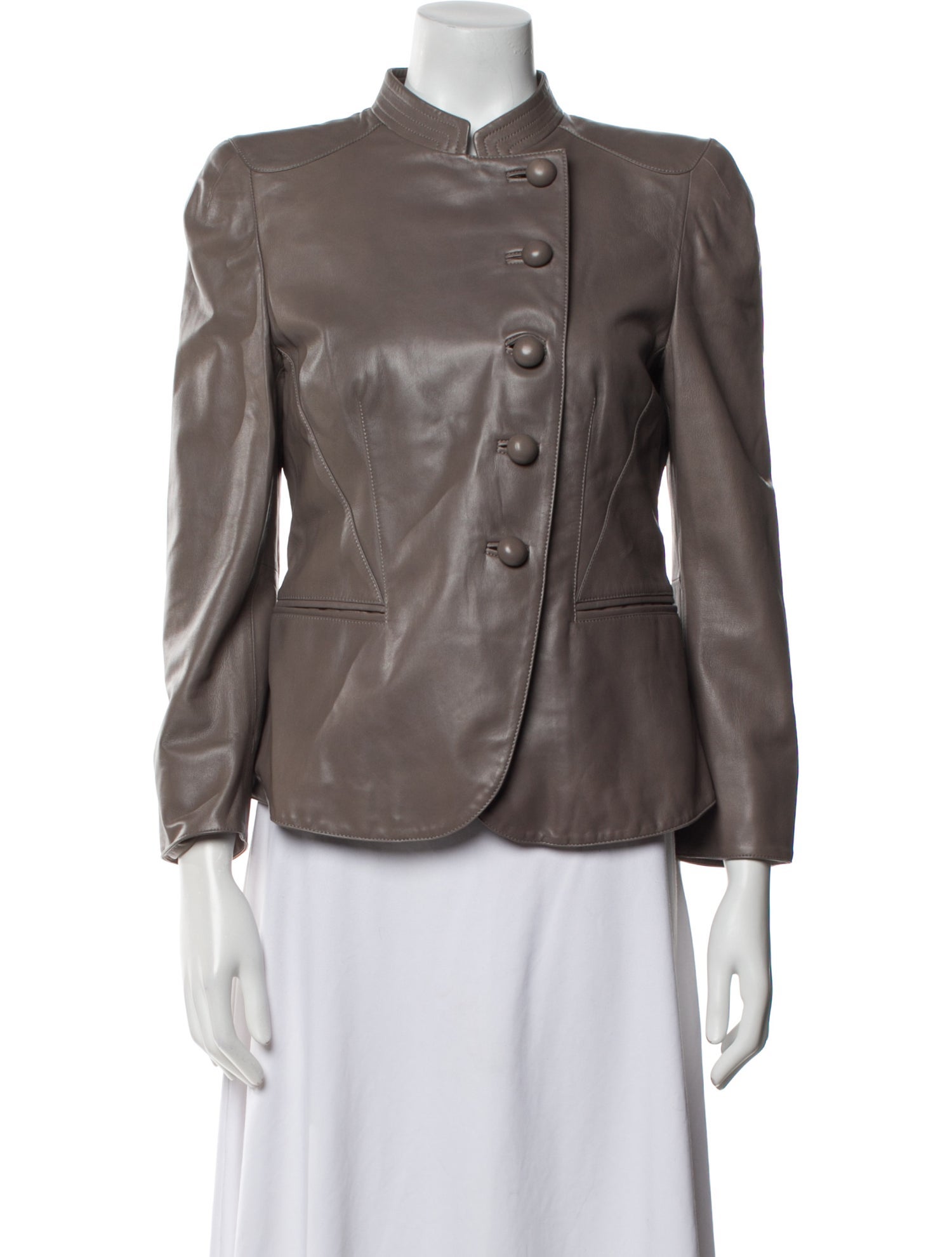 Giorgio Armani Leather Evening Jacket