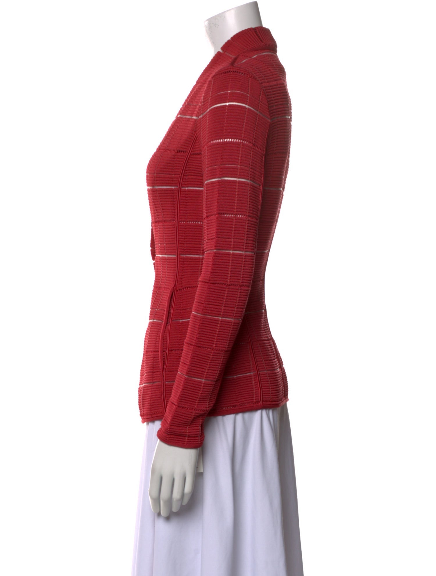 Giorgio Armani Striped V-Neck Sweater